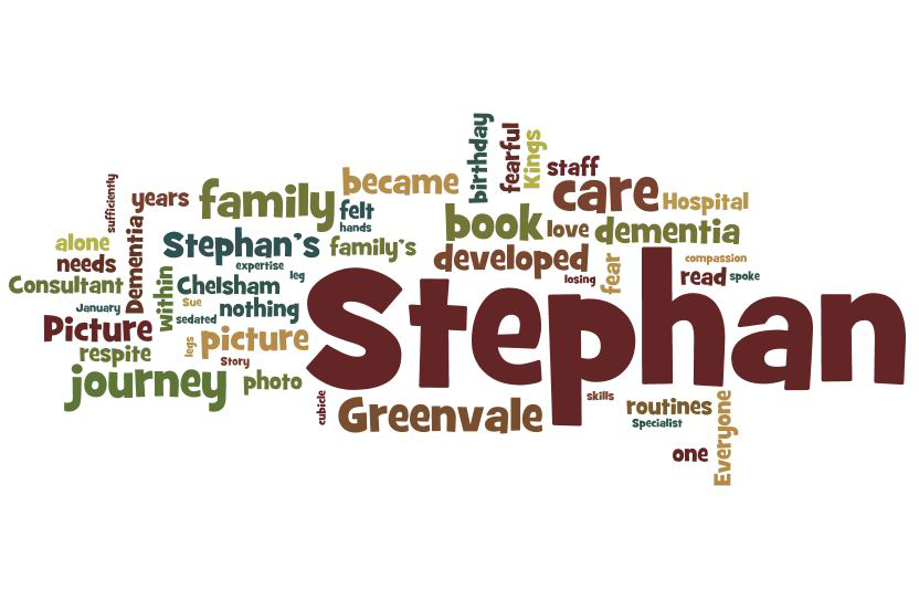 The word cloud for this story.