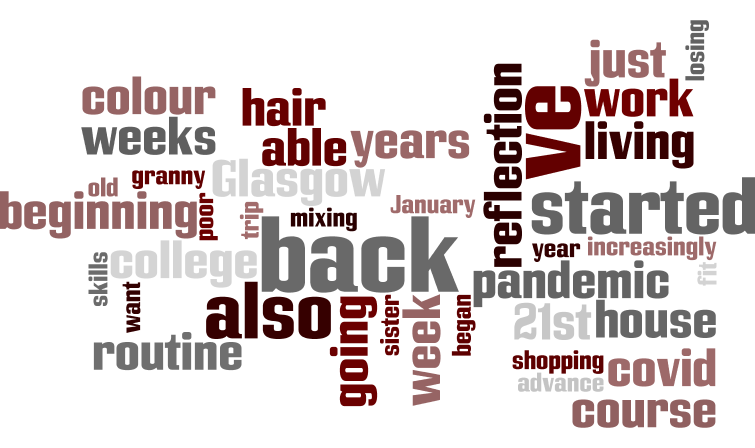 The word cloud for this story.